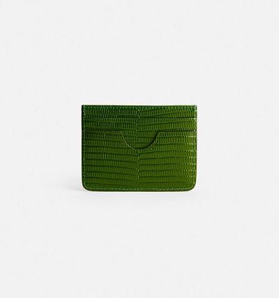 Ami Paris Card Holder Card Case Green | ami-NZ244