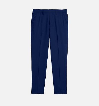 Ami Paris Carott Fit Men's Pants Navy | ami-NZ589