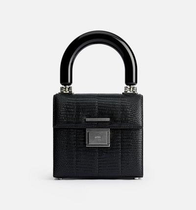 Ami Paris Mini Deja Vu Bags Black | ami-NZ421