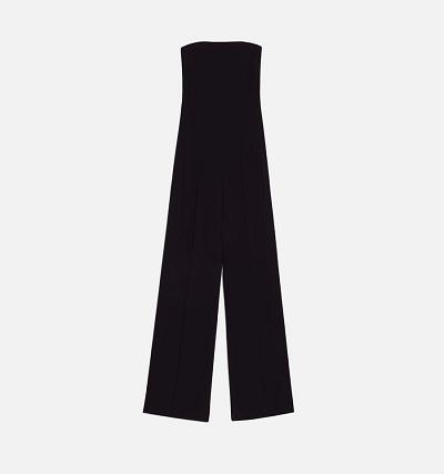 Ami Paris Strapless Women's Jumpsuits Black | ami-NZ233