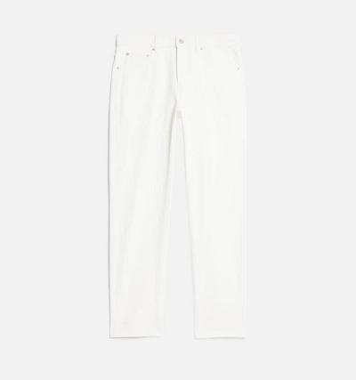 Ami Paris Tapered Fit Men's Denim White | ami-NZ621