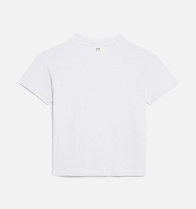 Ami Paris Tonal Ami de Coeur Men's T Shirts White | ami-NZ435