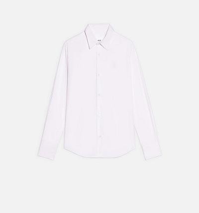 Ami Paris Tonal Ami de Coeur Women's Shirts White | ami-NZ172