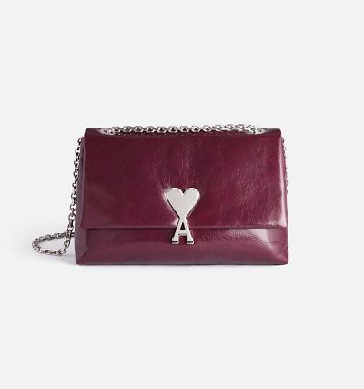 Ami Paris Voulez-Vous Bags Burgundy | ami-NZ465