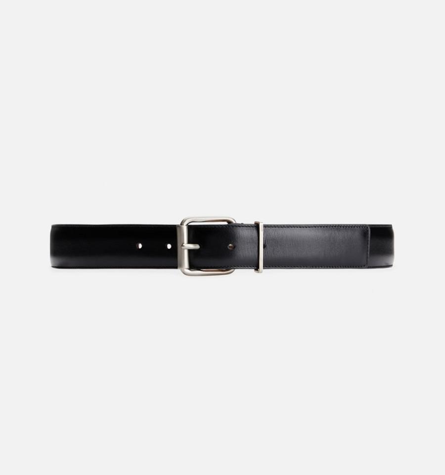 Ami Paris 35 Mm Belts Black | ami-NZ128