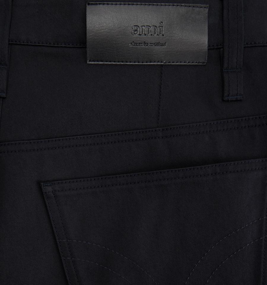 Ami Paris Alex Fit Men's Pants Black | ami-NZ595