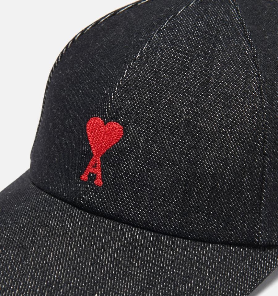 Ami Paris Ami De Coeur Embroidery Caps Dark Grey | ami-NZ424