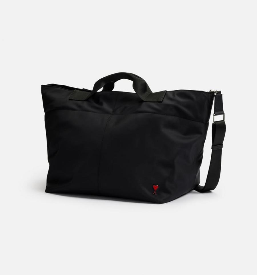 Ami Paris Ami de Coeur Large Tote Bags Black | ami-NZ399