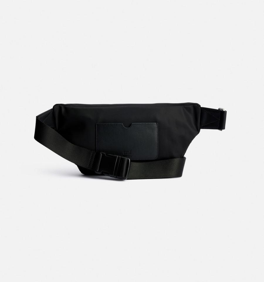 Ami Paris Ami de Coeur Waist Bags Black | ami-NZ591