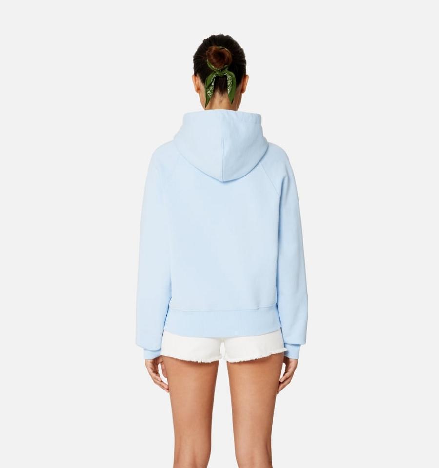 Ami Paris Ami de Coeur Women's Hoodies Blue | ami-NZ526