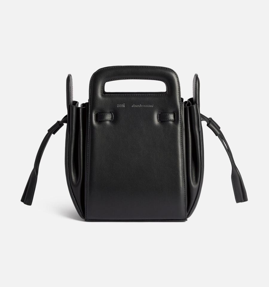 Ami Paris Bucket Accordéon Bags Black | ami-NZ528