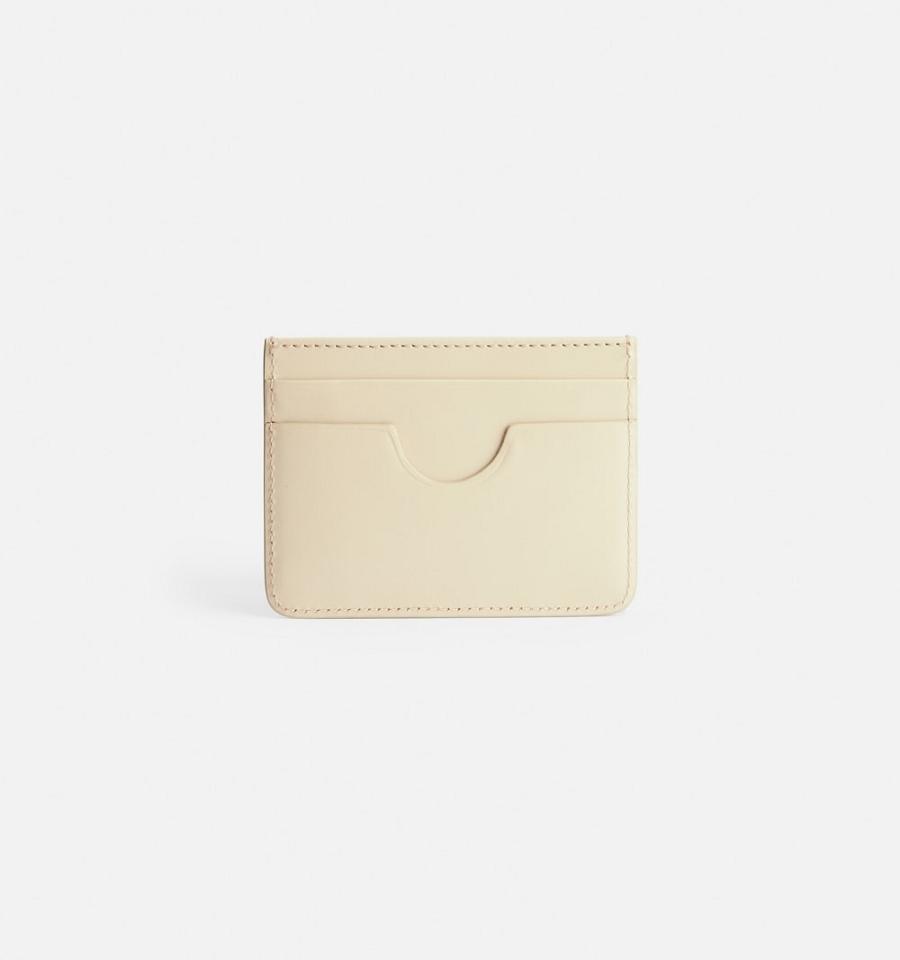 Ami Paris Card Holder Card Case Beige | ami-NZ376