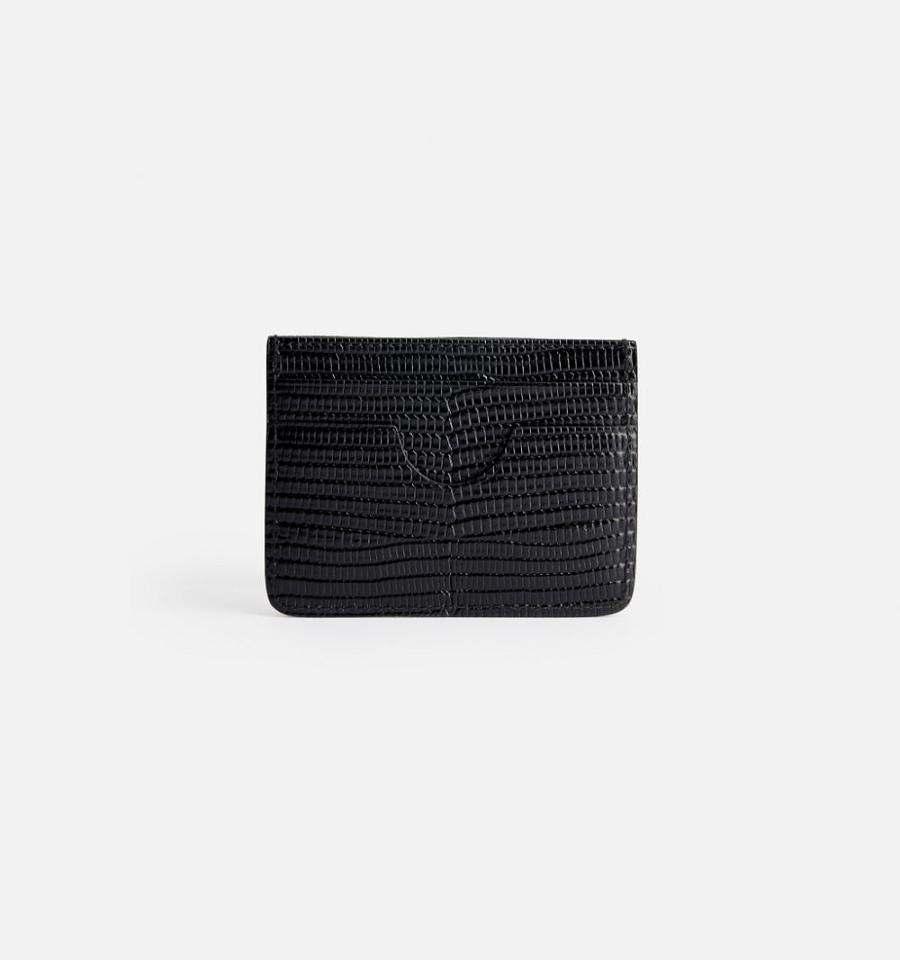 Ami Paris Card Holder Card Case Black | ami-NZ230