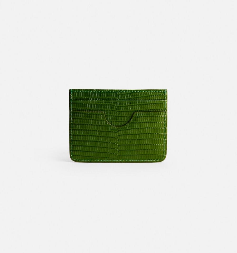 Ami Paris Card Holder Card Case Green | ami-NZ244