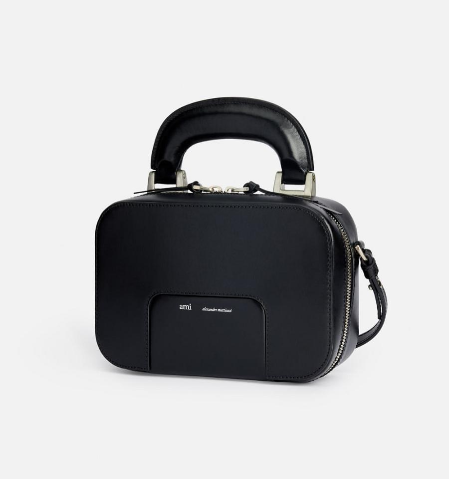 Ami Paris Case Bags Black | ami-NZ534