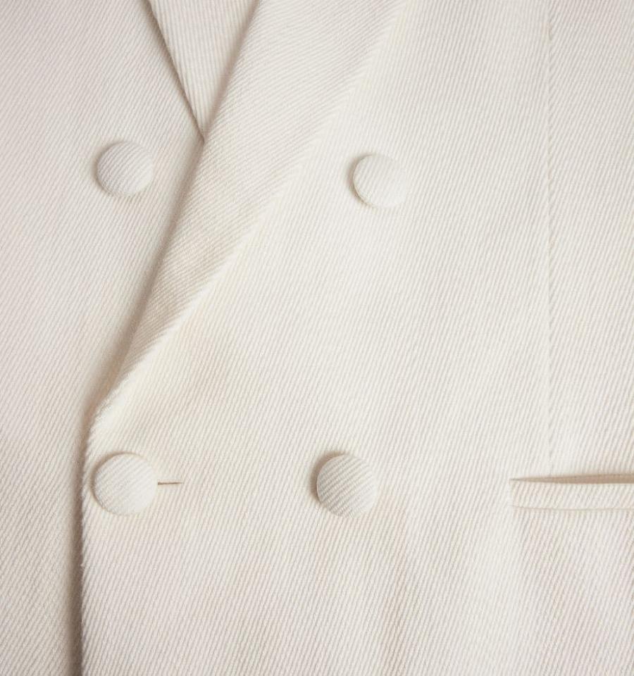 Ami Paris Double Breasted Men's Suits White | ami-NZ505