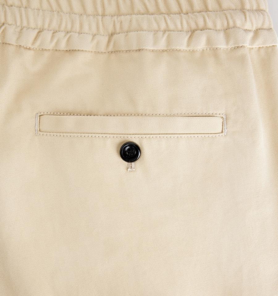 Ami Paris Elasticated Waist Men's Pants Khaki | ami-NZ551