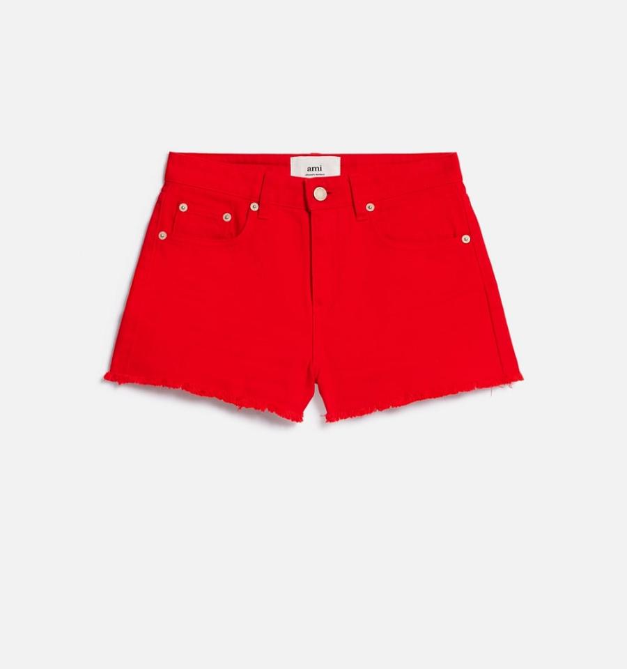 Ami Paris Five Pockets Mini Women\'s Shorts Red | ami-NZ135