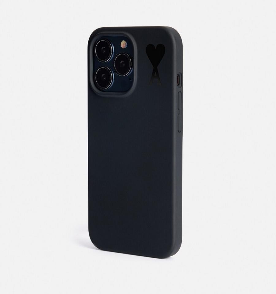 Ami Paris Iphone 14 Pro Phone Case Navy | ami-NZ176