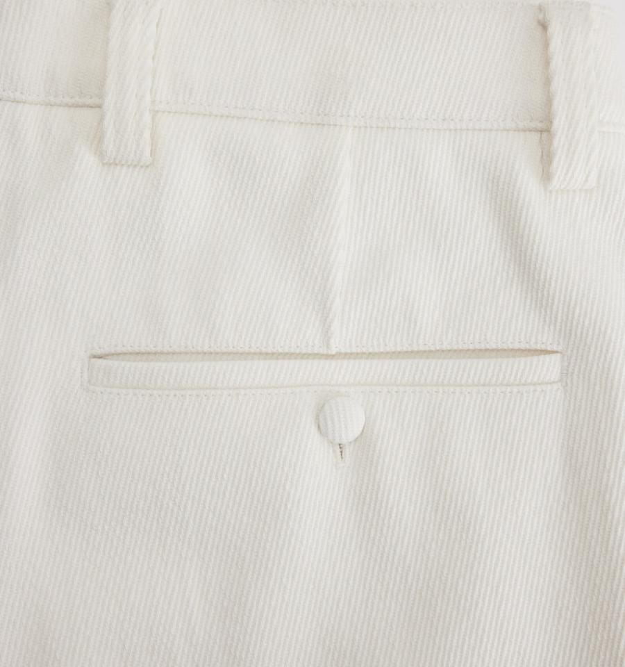 Ami Paris Large Fit Men's Pants White | ami-NZ222