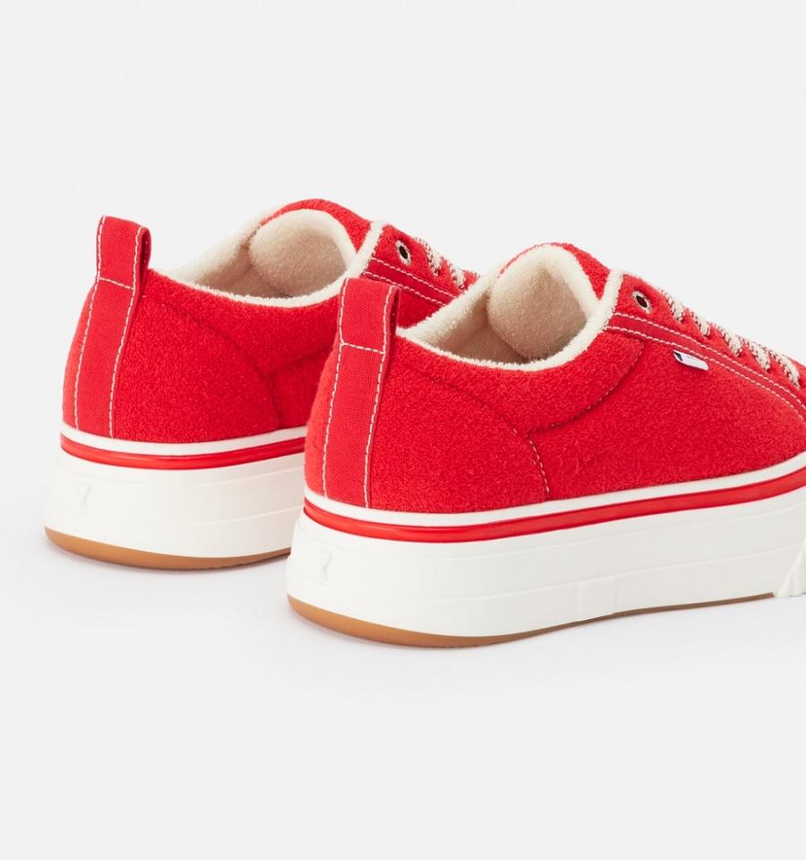 Ami Paris Low Top Ami 1980 Men's Sneakers Red | ami-NZ448