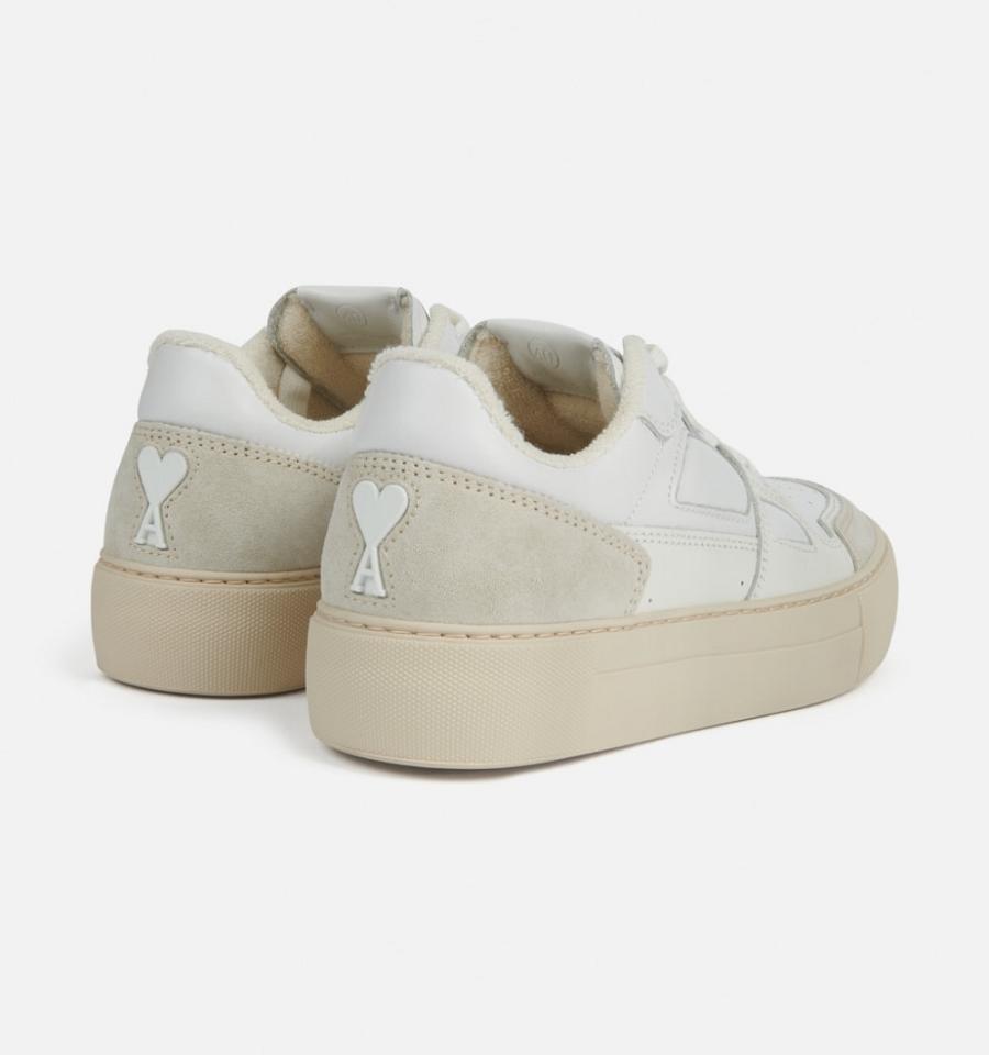 Ami Paris Low Top Ami Arcade Men's Sneakers White | ami-NZ192