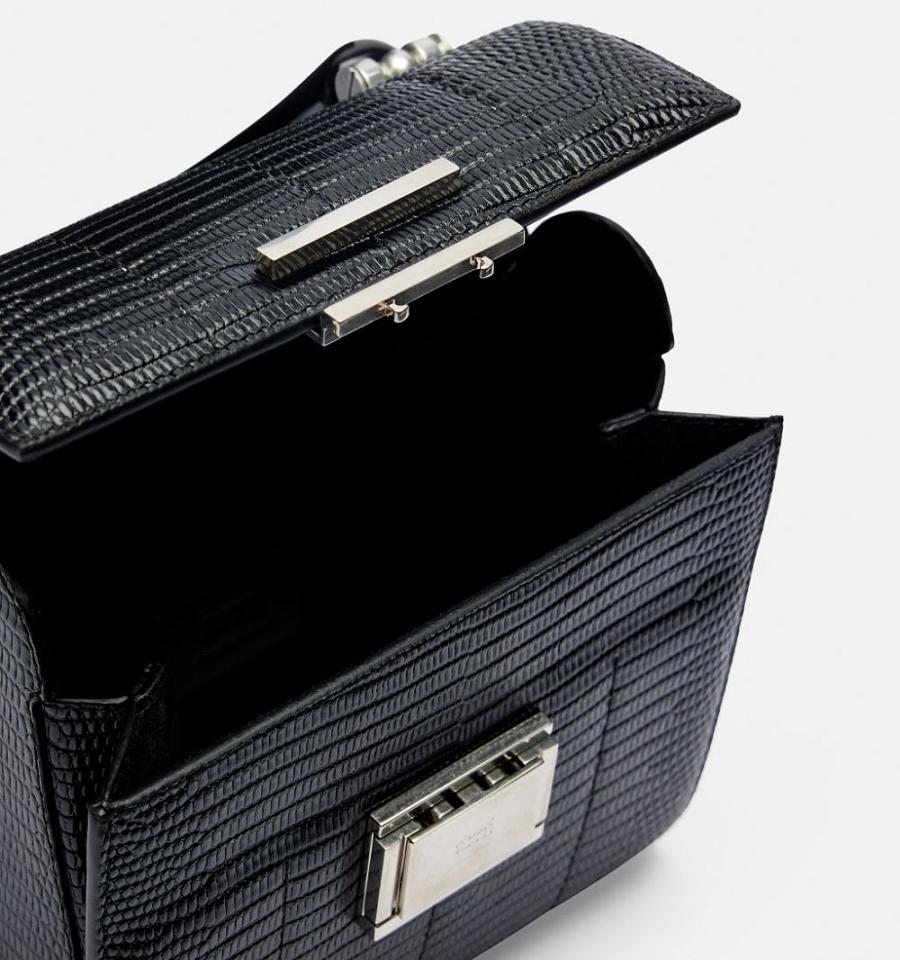 Ami Paris Mini Deja Vu Bags Black | ami-NZ421