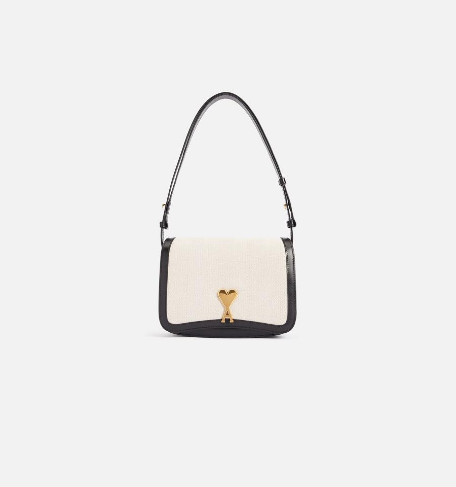 Ami Paris Paris Bags Beige / Black | ami-NZ307