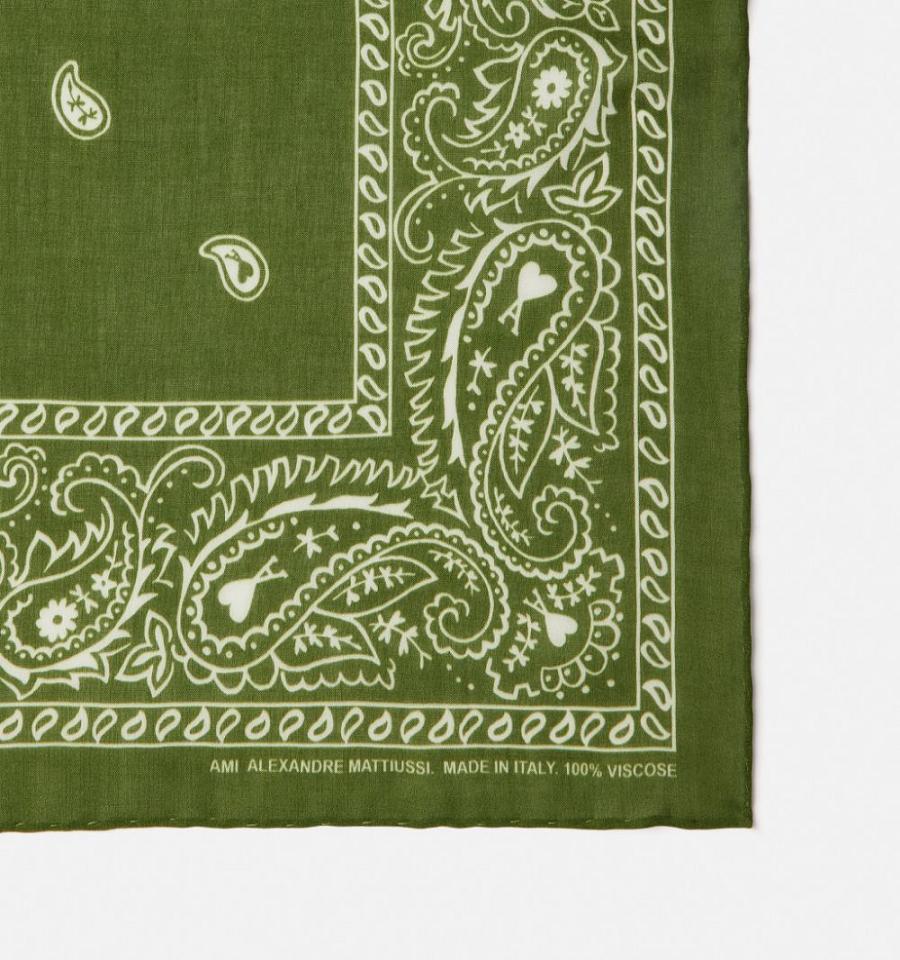 Ami Paris Scarves Green | ami-NZ138