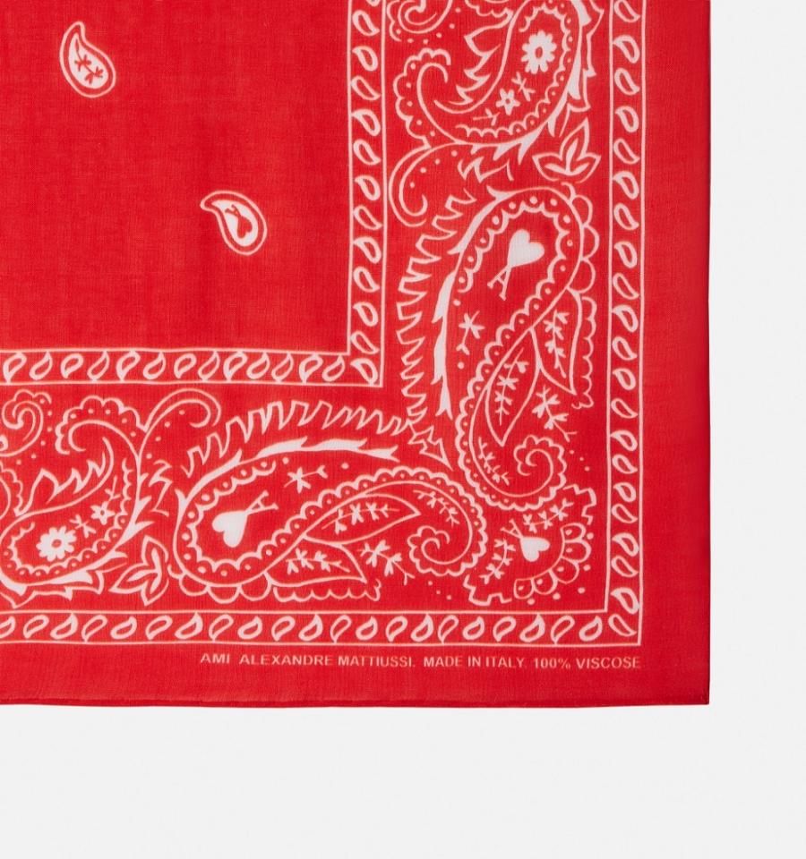 Ami Paris Scarves Red | ami-NZ328