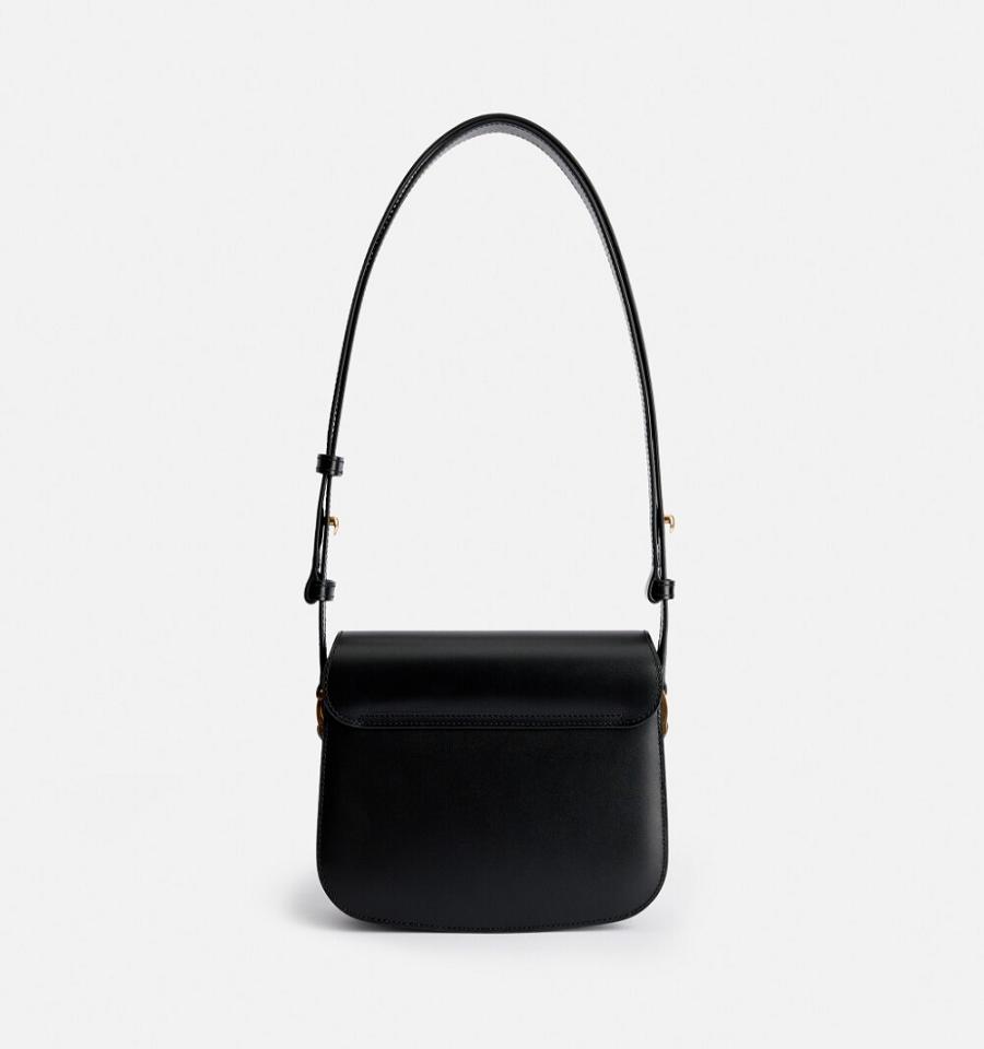 Ami Paris Small Paris Bags Black | ami-NZ185