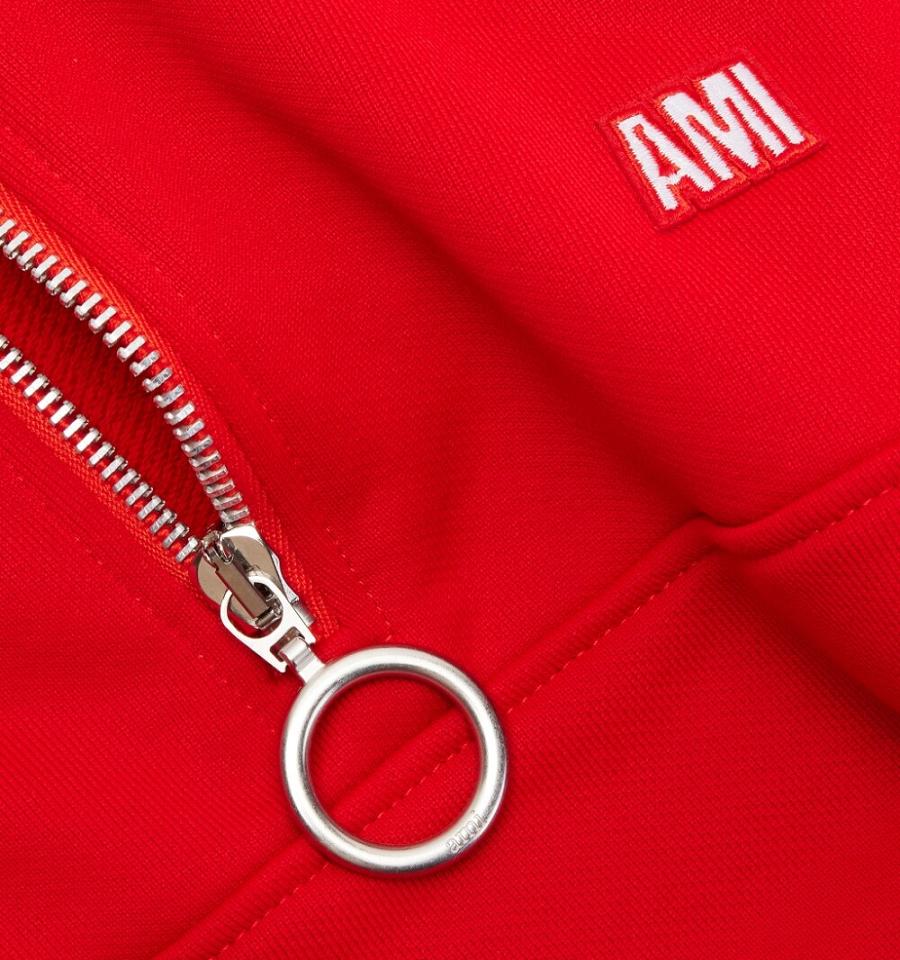 Ami Paris Sweatshirt Fly Men's Sweatshirts Red | ami-NZ273