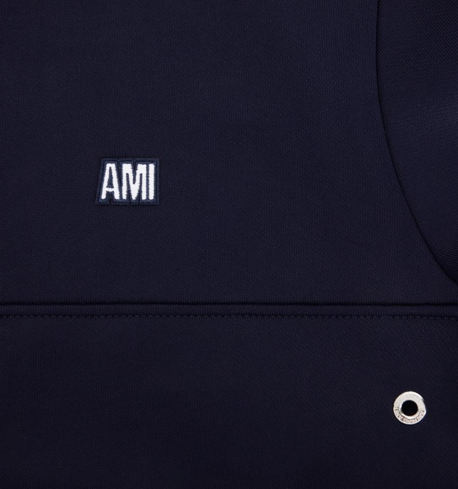 Ami Paris Sweatshirt Fly Men's Sweatshirts Navy | ami-NZ335