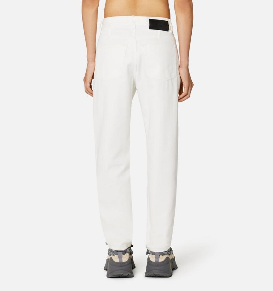 Ami Paris Tapered Fit Men's Denim White | ami-NZ621