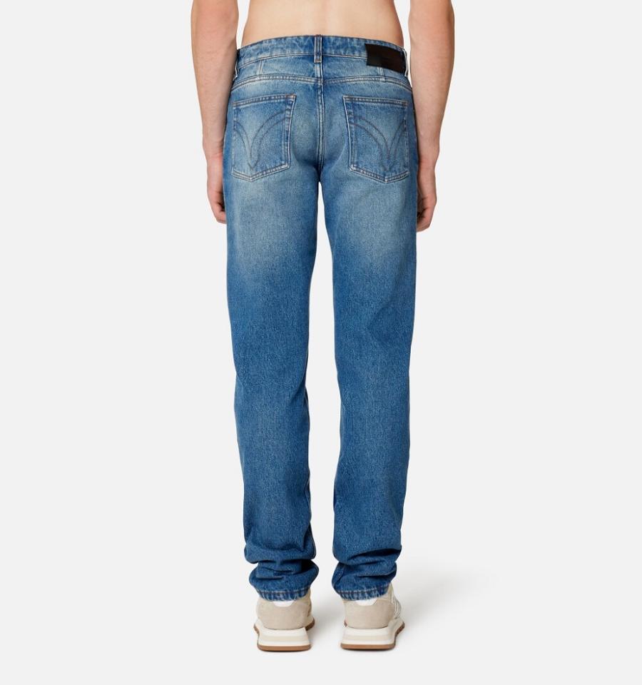 Ami Paris Tapered Fit Men's Jeans Blue | ami-NZ601