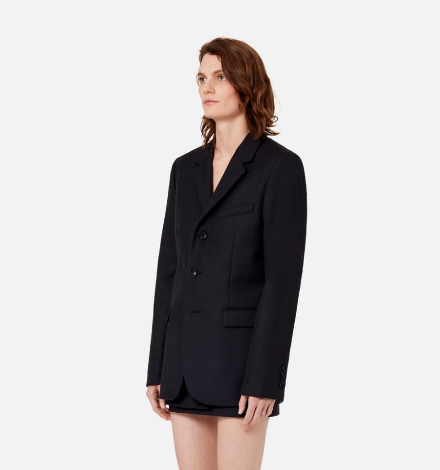 Ami Paris Three Buttons Women's Suits Black | ami-NZ478