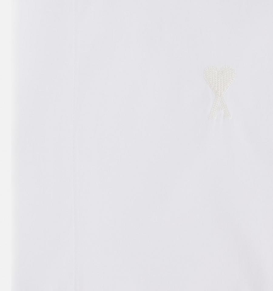 Ami Paris Tonal Ami de Coeur Men's Shirts White | ami-NZ507