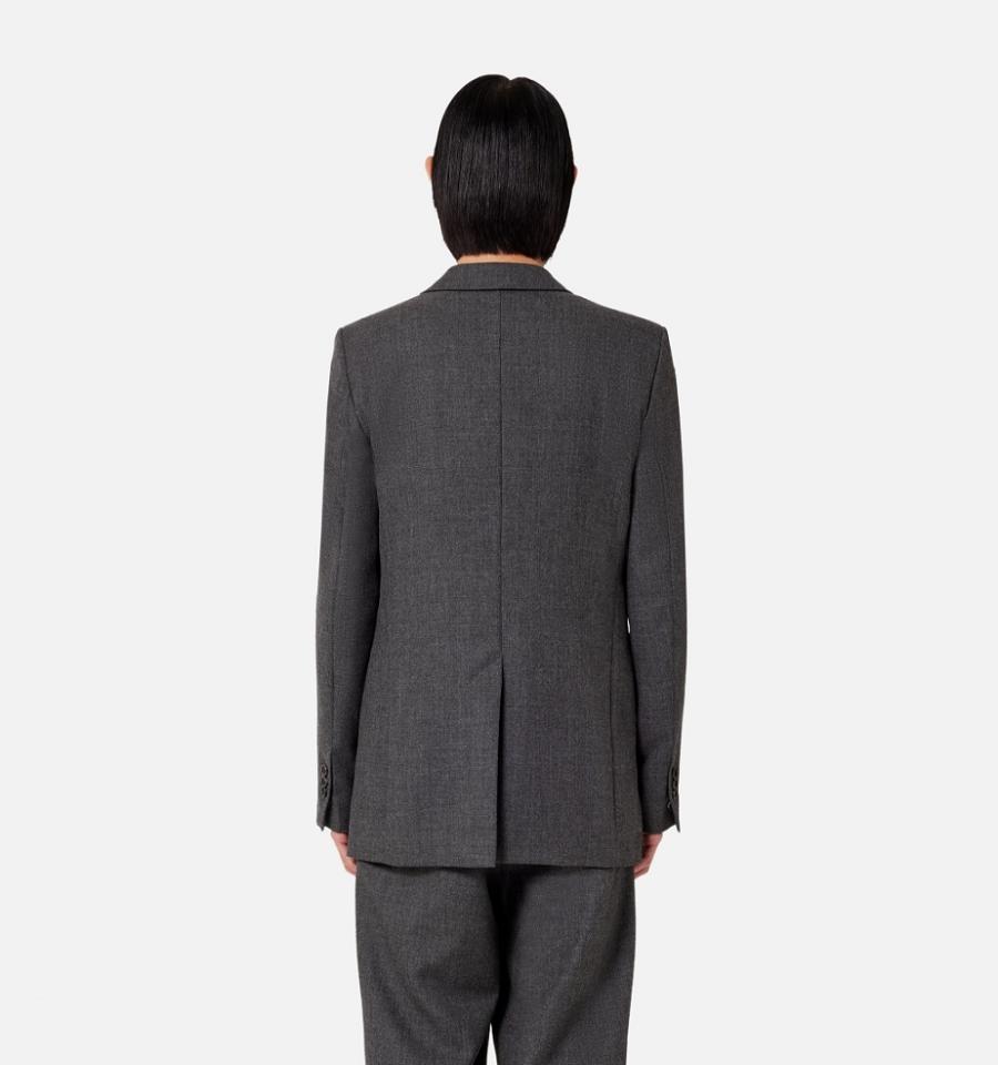 Ami Paris Two Buttons Men's Suits Dark Grey | ami-NZ498