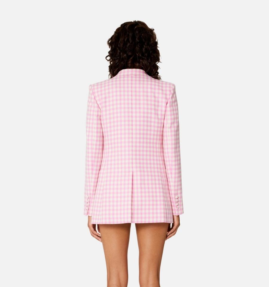 Ami Paris Two Buttons Women's Suits Pink | ami-NZ134