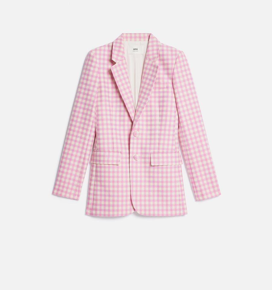 Ami Paris Two Buttons Women\'s Suits Pink | ami-NZ134