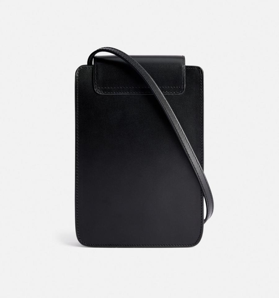 Ami Paris Vertical Pouch Bags Black | ami-NZ437