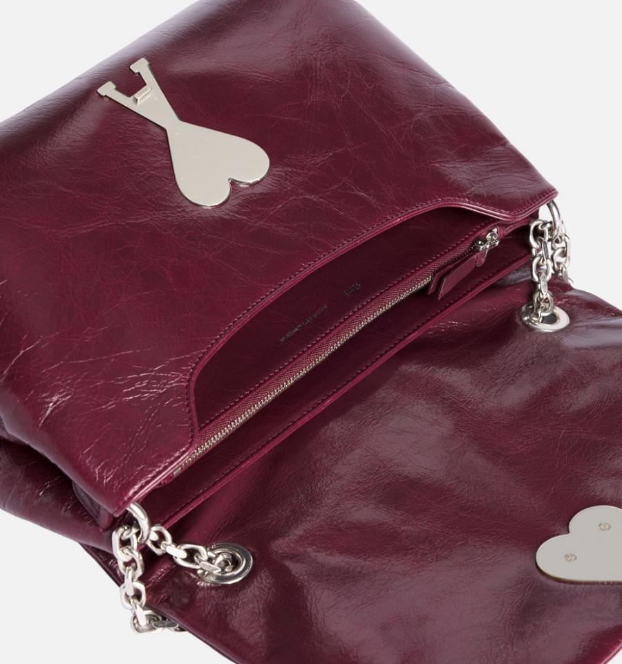 Ami Paris Voulez-Vous Bags Burgundy | ami-NZ465